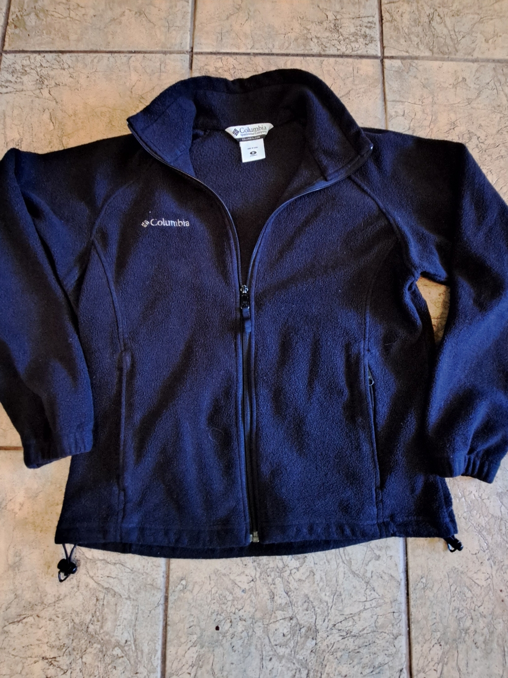 Columbia Womens Black Full-Zip Fleece Jacket